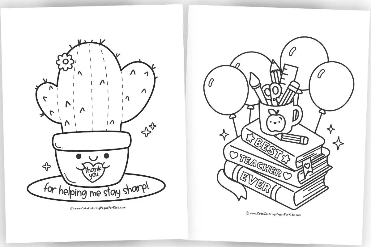 teacher appreciation coloring pages for kids to print and color