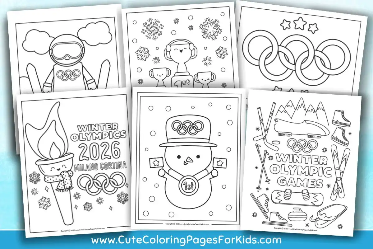preview of winter olympics coloring pages by cutecoloringpagesforkids.com